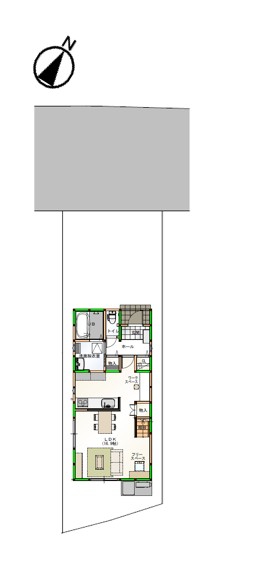 駐車スペースは２台になります。