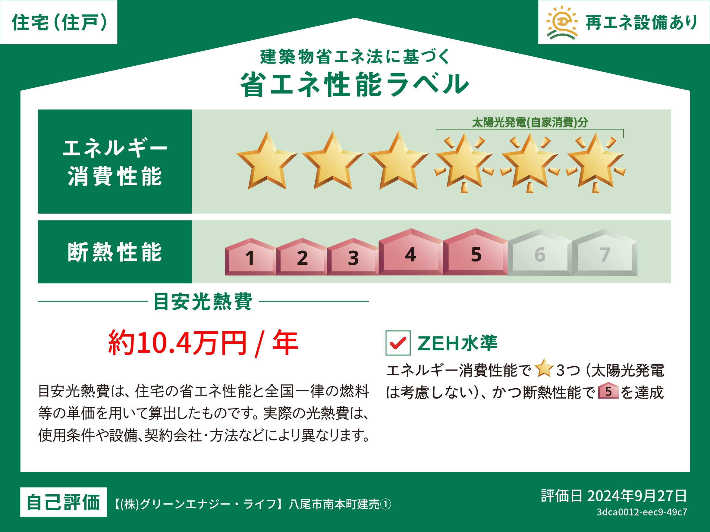 いえとち本舗の新築住宅は省エネ性能住宅で光熱費を年間約10.4万円まで抑えてくれます