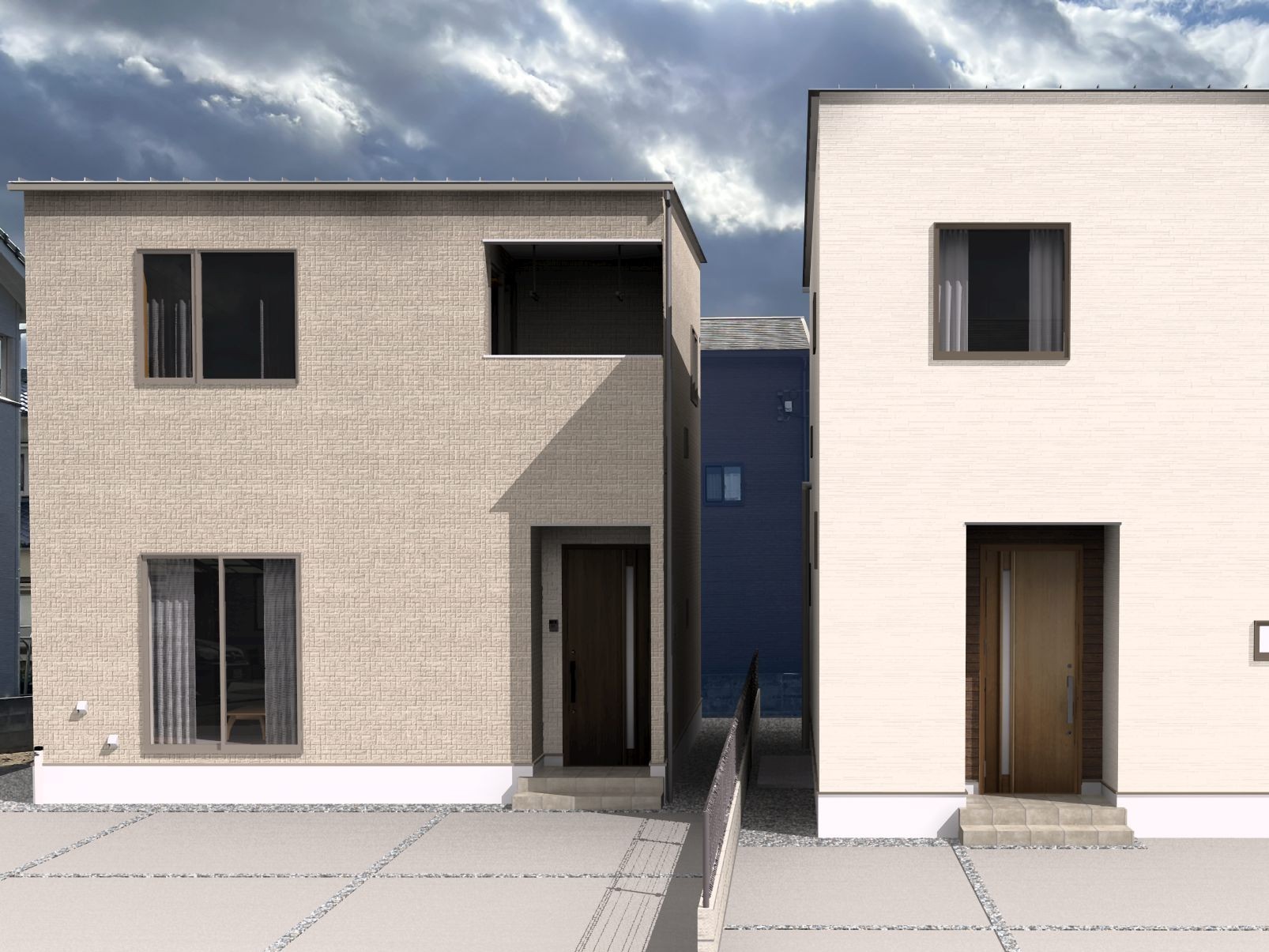 間取りは3LDKと、プライベートスペースをしっかり確保しつつ、楽しい家族団らんもできる広々15.2帖のLDKがある住まいです♪※外観イメージです。実際の施工と異なります。