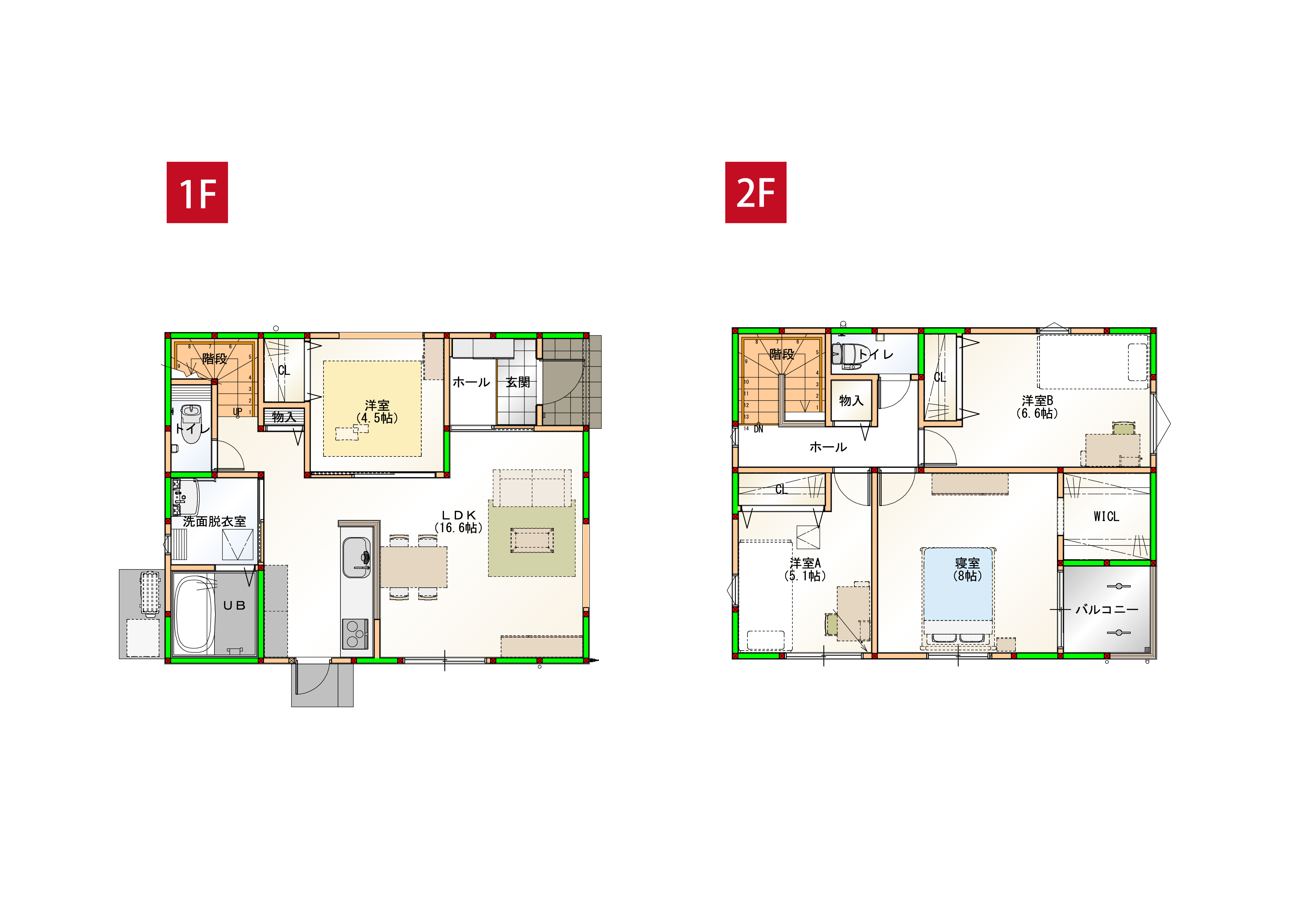 家事ラク導線で水回りを一まとめ♪丁度いいコンパクトハウスで日々の生活を楽に快適にサポートします♪ ※画像はイメージです。