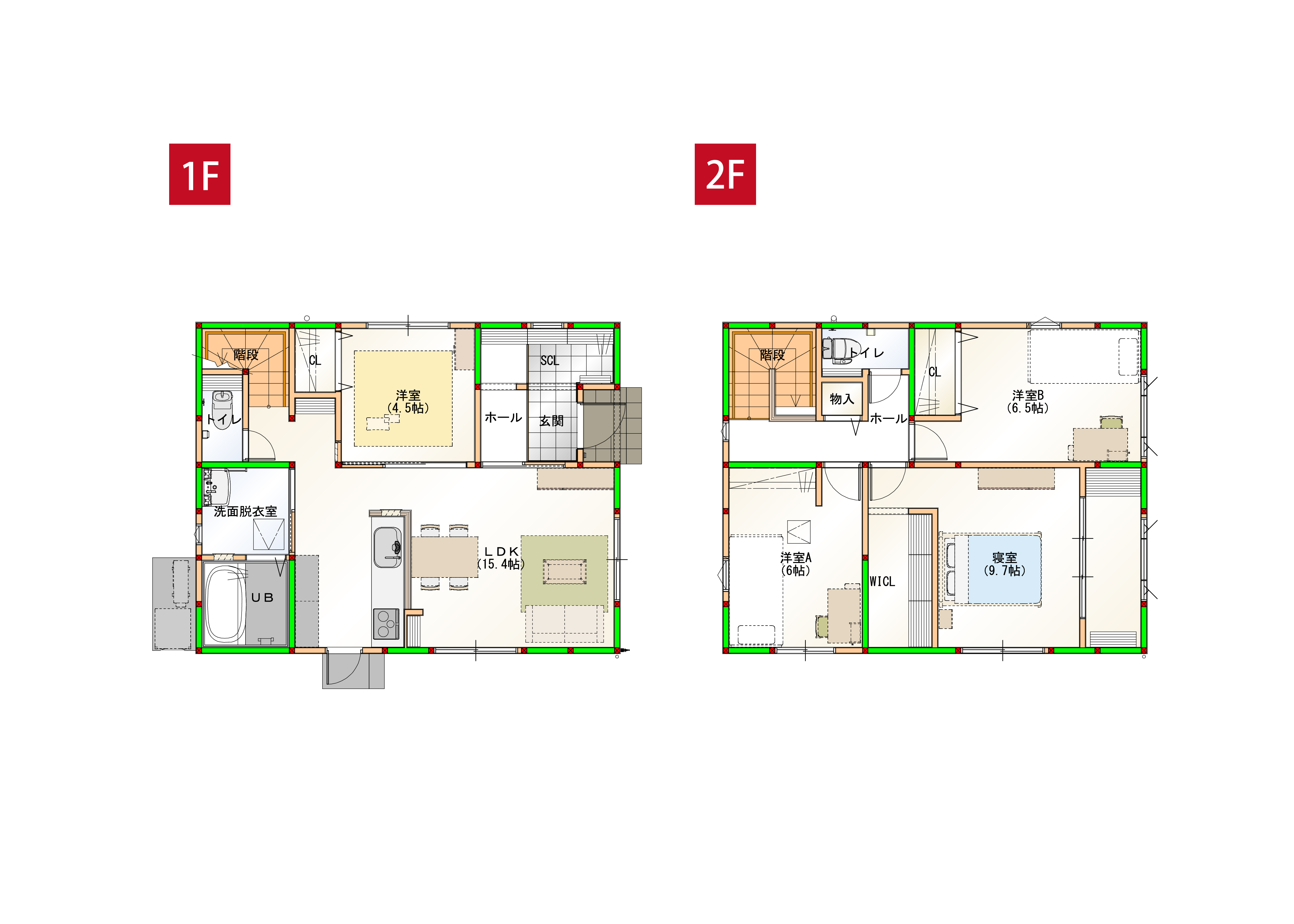 家事ラク導線で水回りを一まとめ♪丁度いいコンパクトハウスで日々の生活を楽に快適にサポートします♪ ※画像はイメージです。