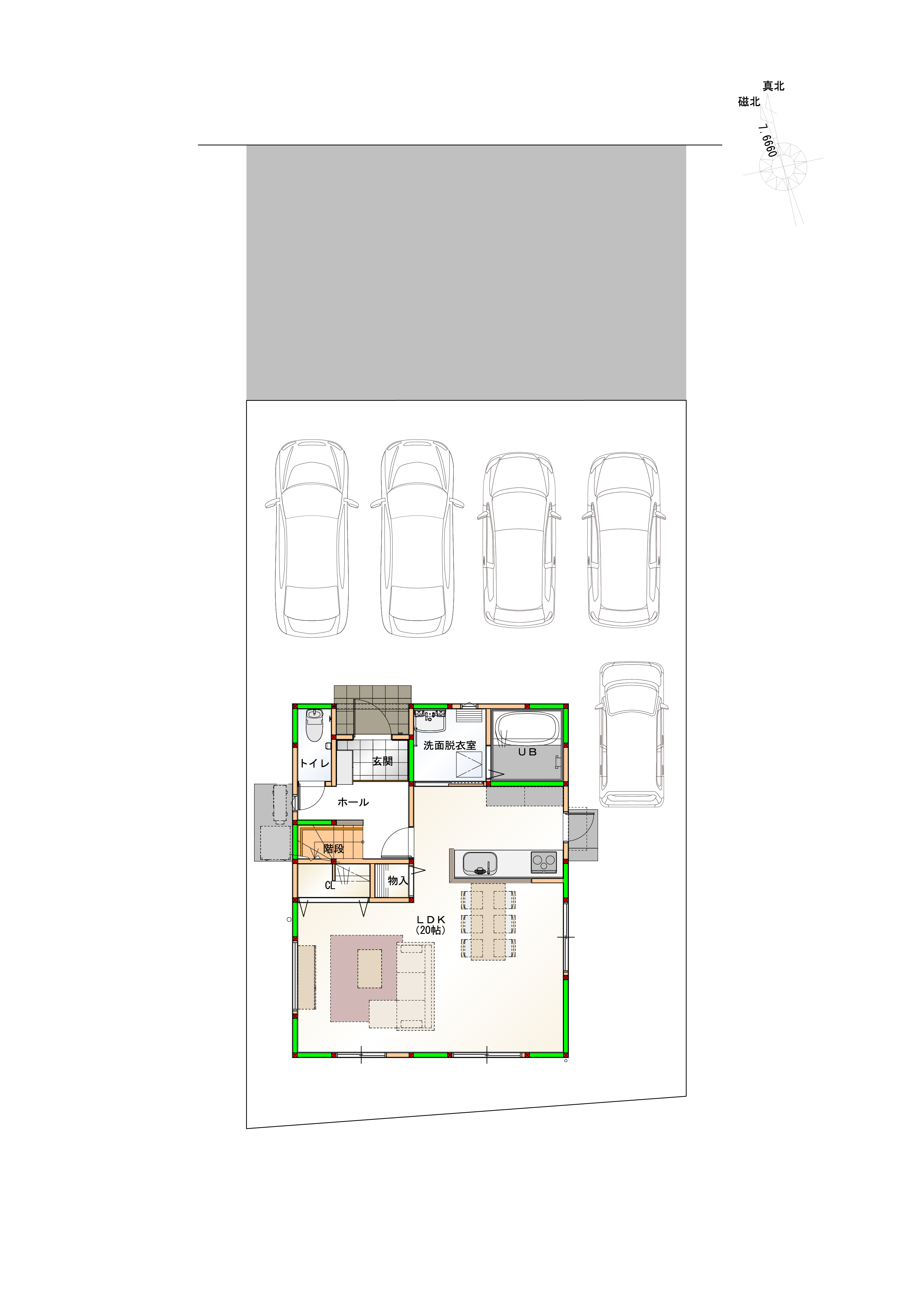 駐車5台可能！　画像はイメージです。