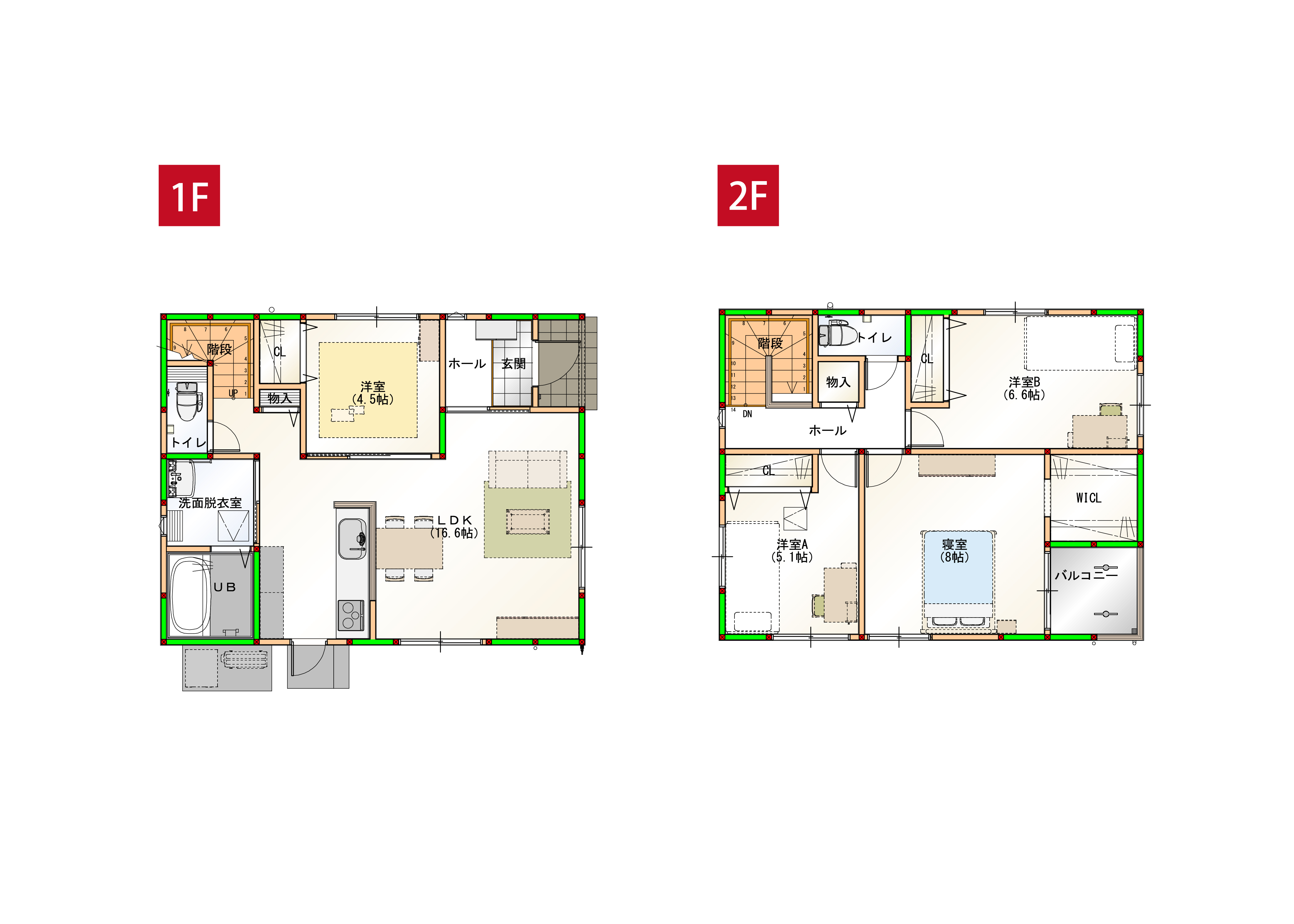 全居室収納に物入もあるので、お片付けしやすくお部屋すっきり！※画像はイメージです。