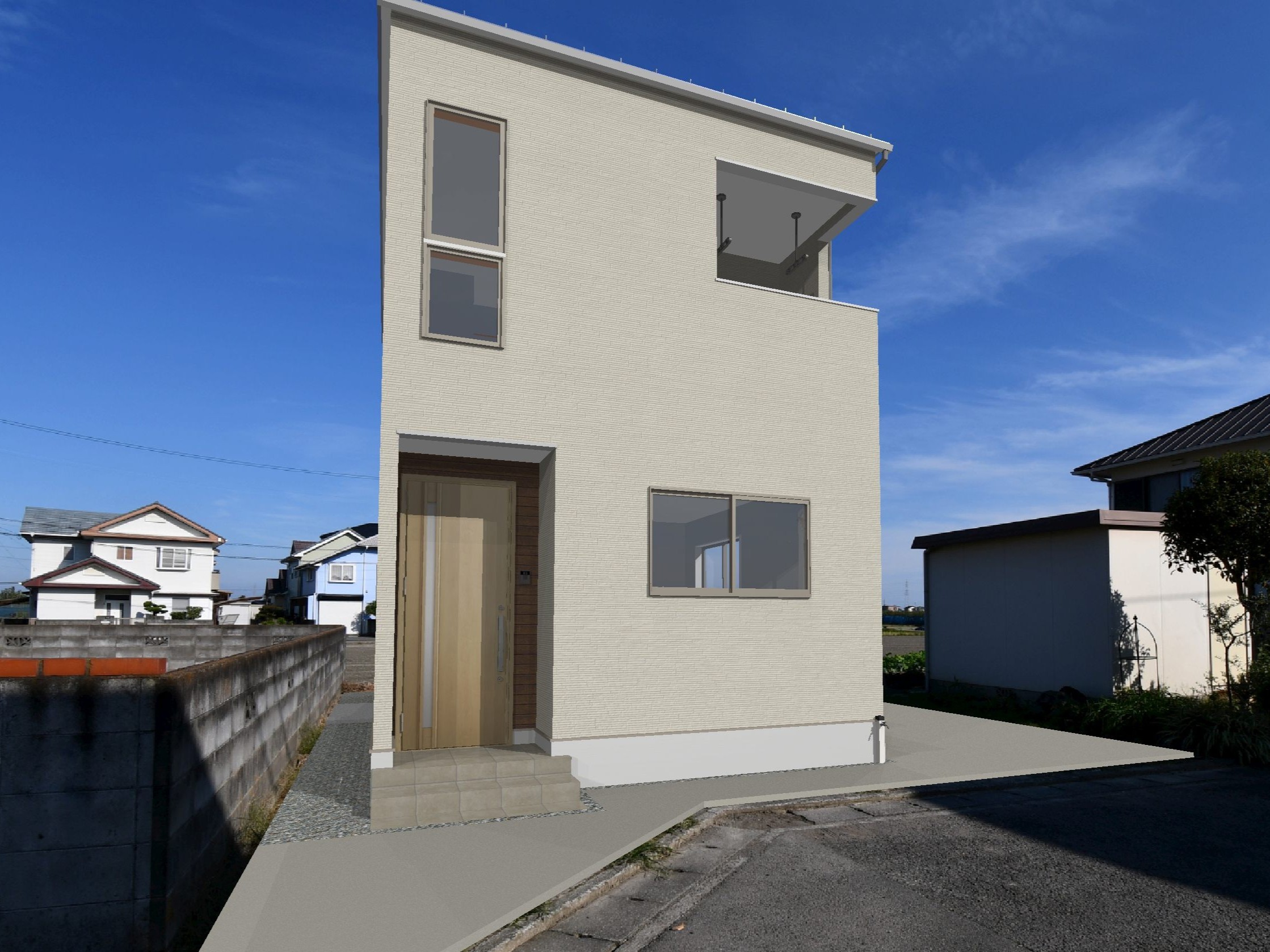 2台駐車できるゆとりのカースペース。間取りは3LDKと、プライベートスペースをしっかり確保しつつ、楽しい家族団らんもできる住まいです♪※画像はイメージです。