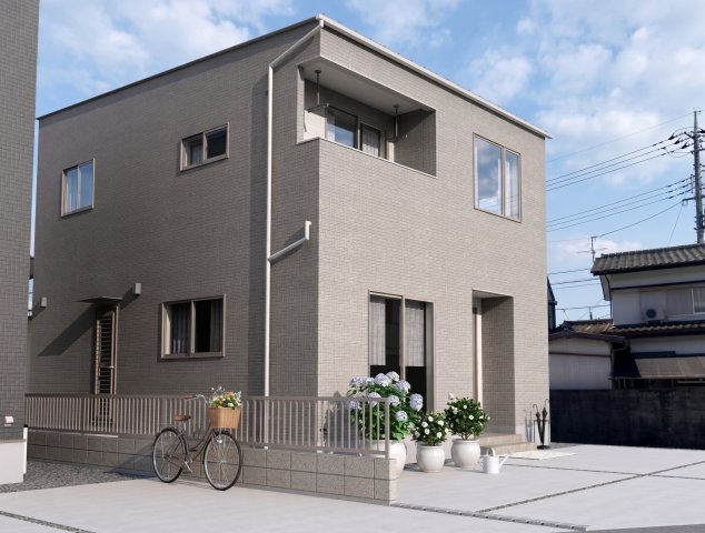 飽きのこないシンプルでスタイリッシュな外観。駐車3台可能の4LDK物件です！※画像はイメージです