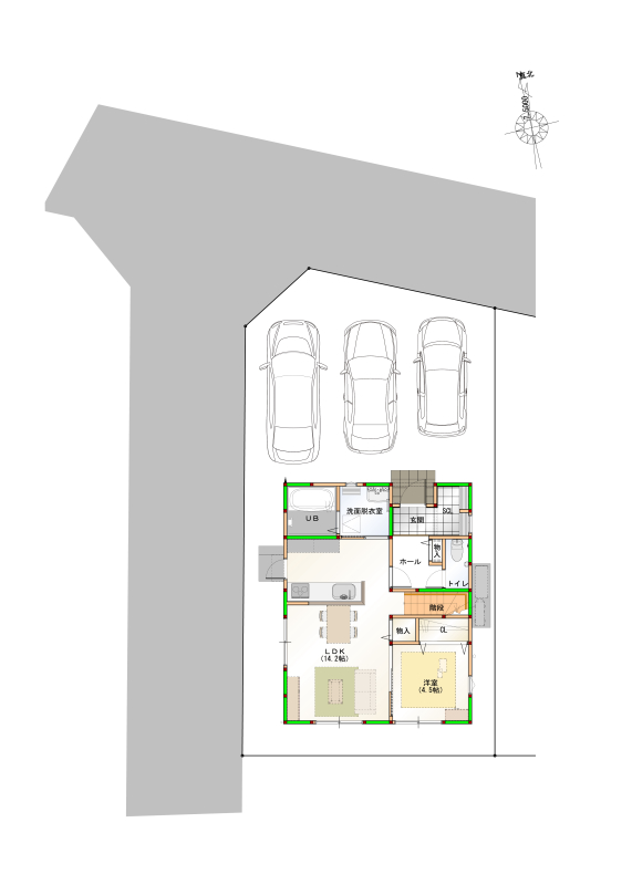 【2月限定価格】松山市ひばりヶ丘建売④ 【春を待つ家】新築　4LDK ☆みどり小学校　徒歩13分☆