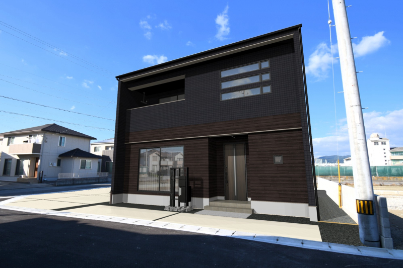 【頭金・ボーナス払い0円】藍住町住吉建売④　LDK30帖広々空間！【建築中物件限定！リビングエアコン特典付き】