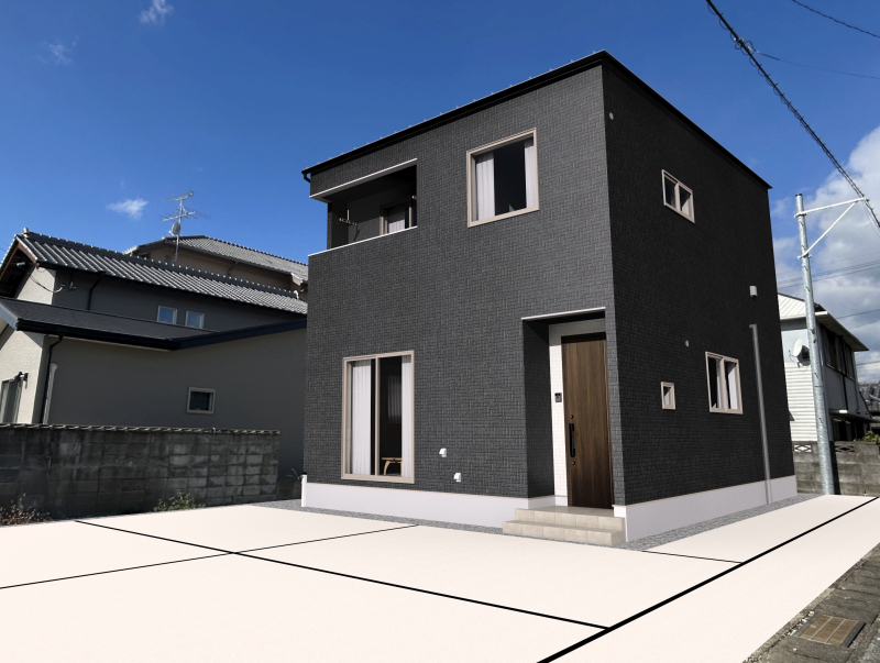 【頭金・ボーナス払い0円】香美市土佐山田町建売⑬【建築中物件限定！リビングエアコン特典付き】☆JR土佐山田駅から徒歩4分、南向き4LDKです☆