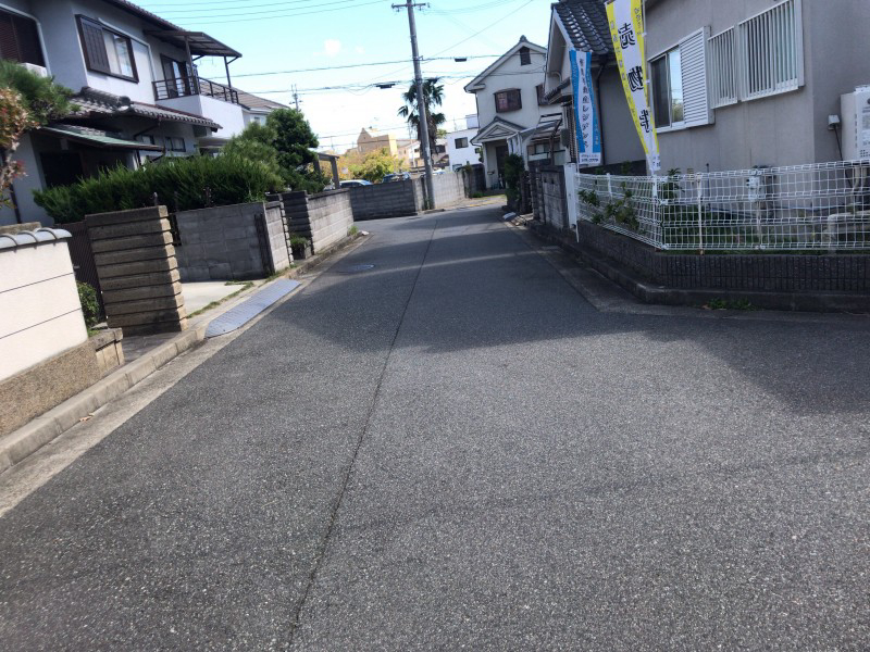 北側道路(幅員4.58m)