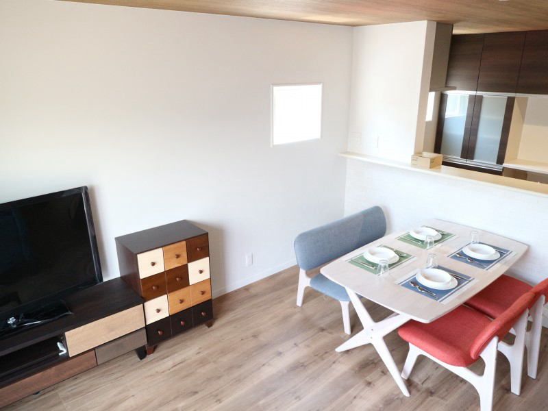 リビングに配置している家具はプレゼント!