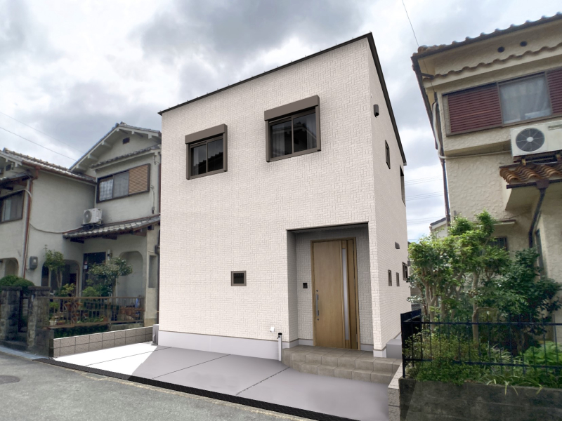 NEW■太陽光キャンペーン中■【新築】枚方市長尾元町建売①《小学校まで歩5分!駅まで歩13分!前面道路6.8mと広々》2023年2月完成予定!