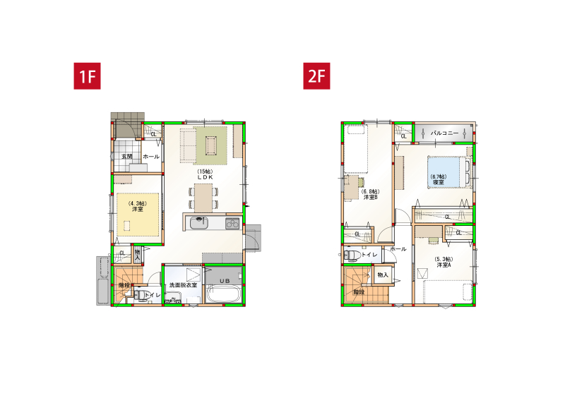 4LDKなのでプライベートもしっかり確保できます！※画像はイメージです。