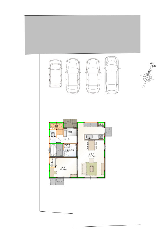 【全棟ZEH・太陽光標準】丸亀市前塩屋町建売③【暮らしを整える家】新築　4LDK　☆セブンイレブン丸亀津森町店まで　徒歩7分☆