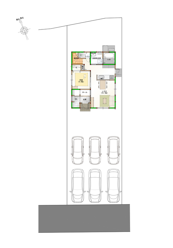 【頭金・ボーナス払い0円】高松市太田上町建売⑥【建築中物件限定！リビングエアコン特典付き】新築　4LDK　☆グランデリーズ太田店まで　徒歩7分☆
